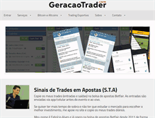 Tablet Screenshot of geracaotrader.com